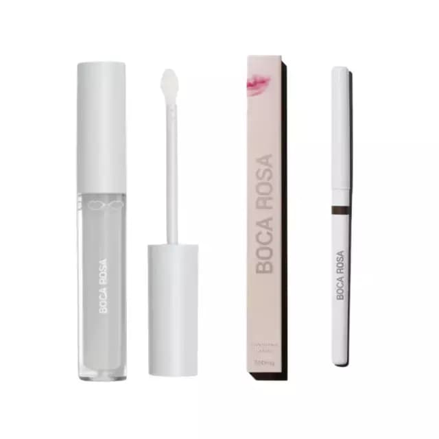 Embalagem de Kit Boca Perfeita Boca Rosa – Contorno Labial + Gloss