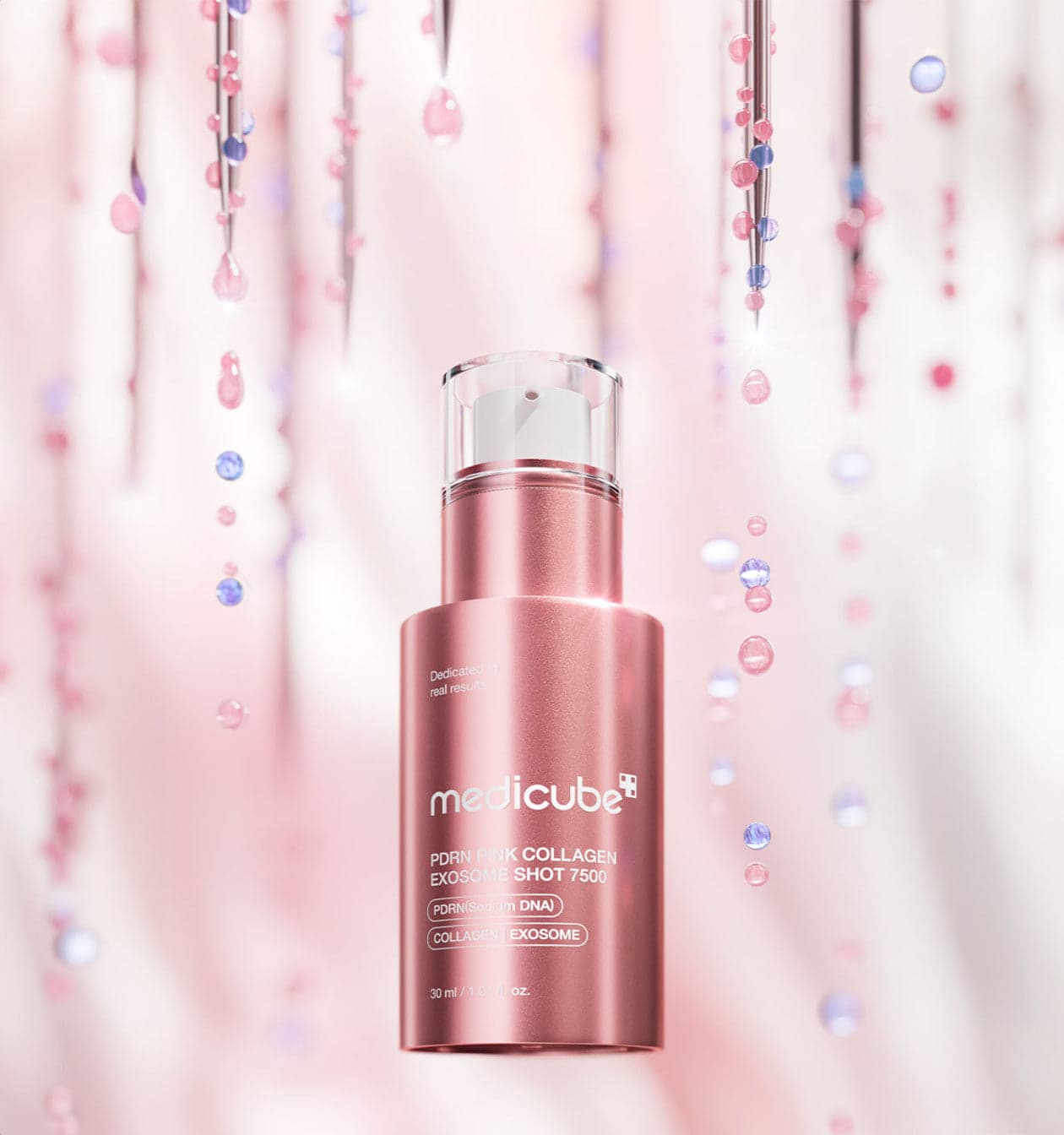 Embalagem de Medicube PDRN Pink Collagen Exosome Shot 7500 30ml