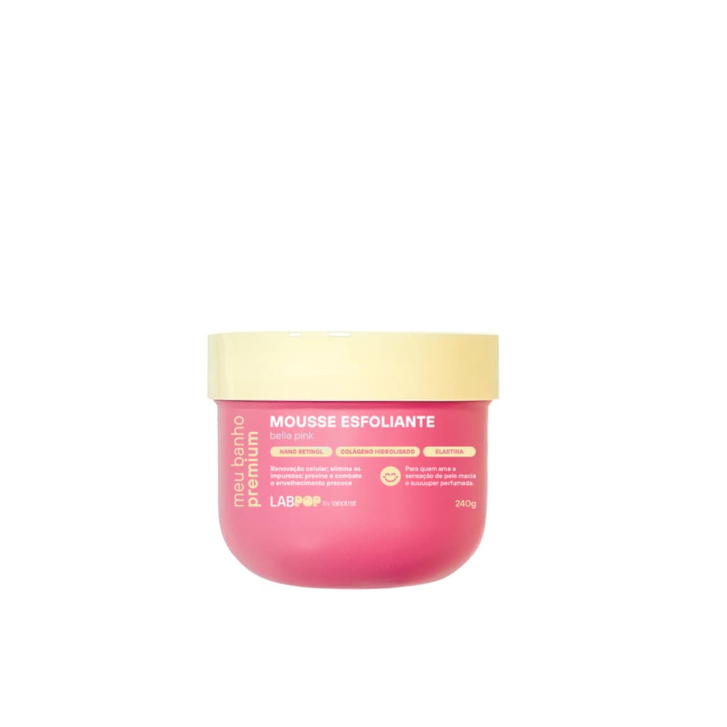 Embalagem de Mousse Esfoliante Labotrat Lab POP – 240g