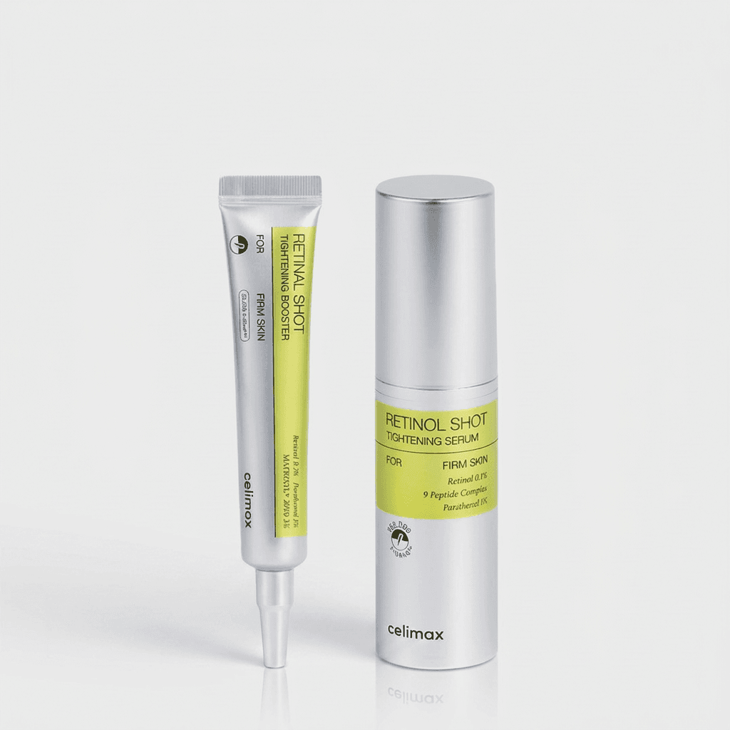 Embalagem de Kit Celimax Vita A Firmador com Retinol 0,1% + Retinal 0,1%