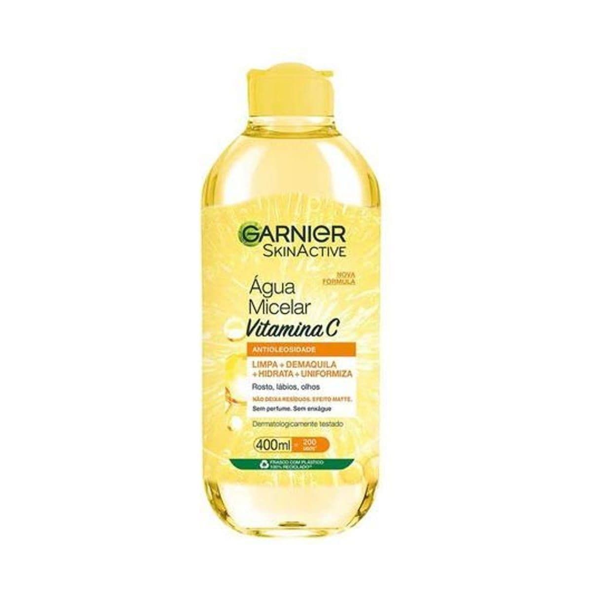 Embalagem de Água Micelar Garnier - Antioleosidade Vitamina C