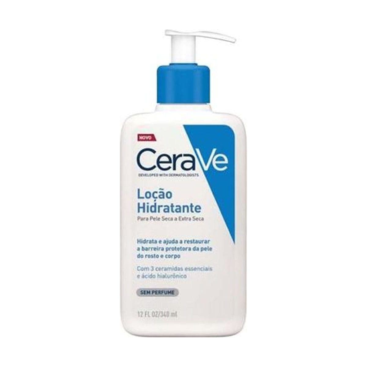 Embalagem de Loção Corporal Hidratante CeraVe