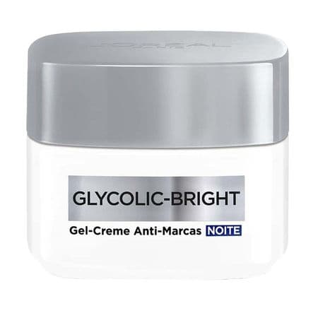 Embalagem de Gel Creme Facial Anti-Marcas L'Oréal Paris - Glycolic Bright Noite
