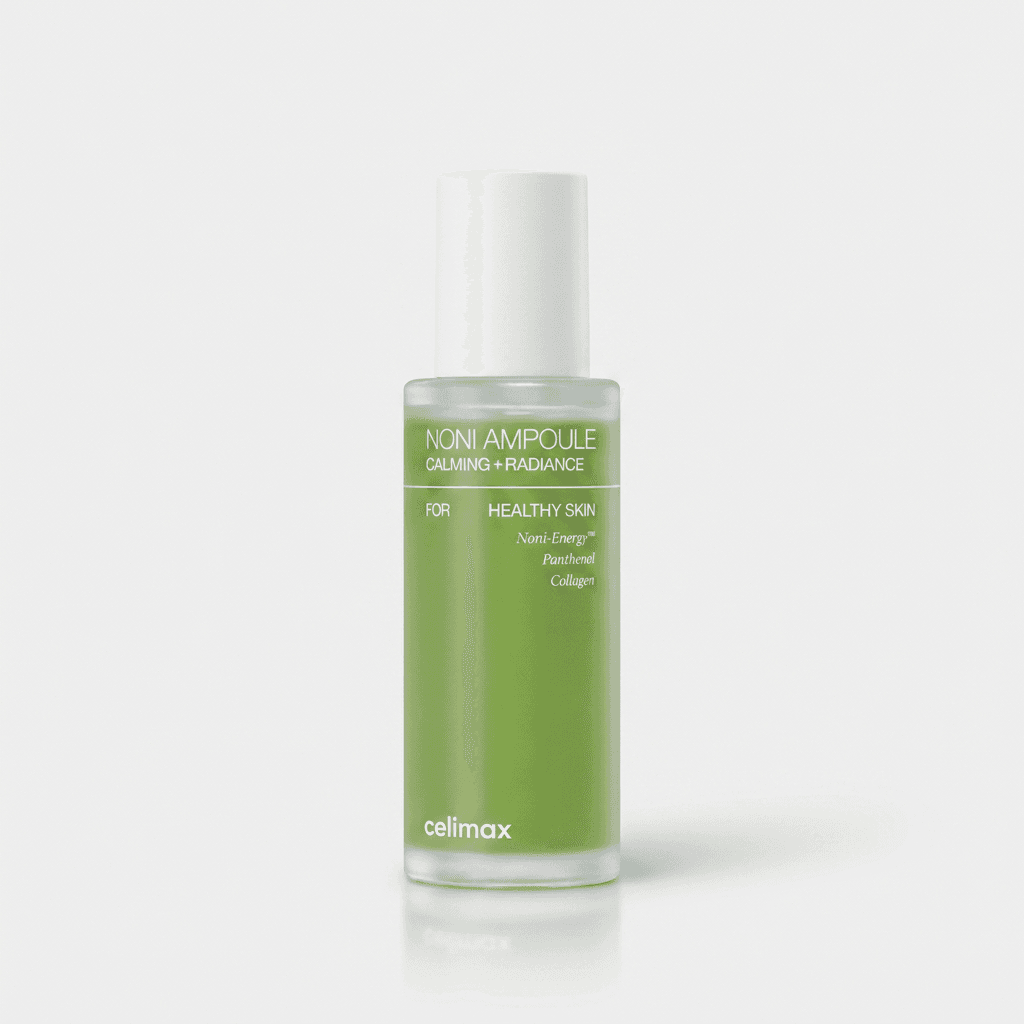 Embalagem de Celimax Noni Energy Ampoule – Ampola Calmante, Hidratante e Antissinais com Extrato de Noni