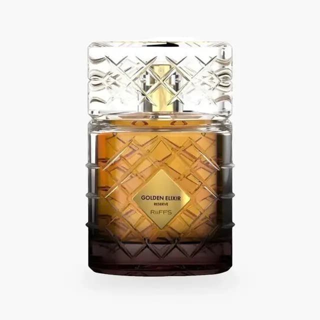 Embalagem de Riiffs Golden Elixir Reserve Eau de Parfum - Perfume Unissex