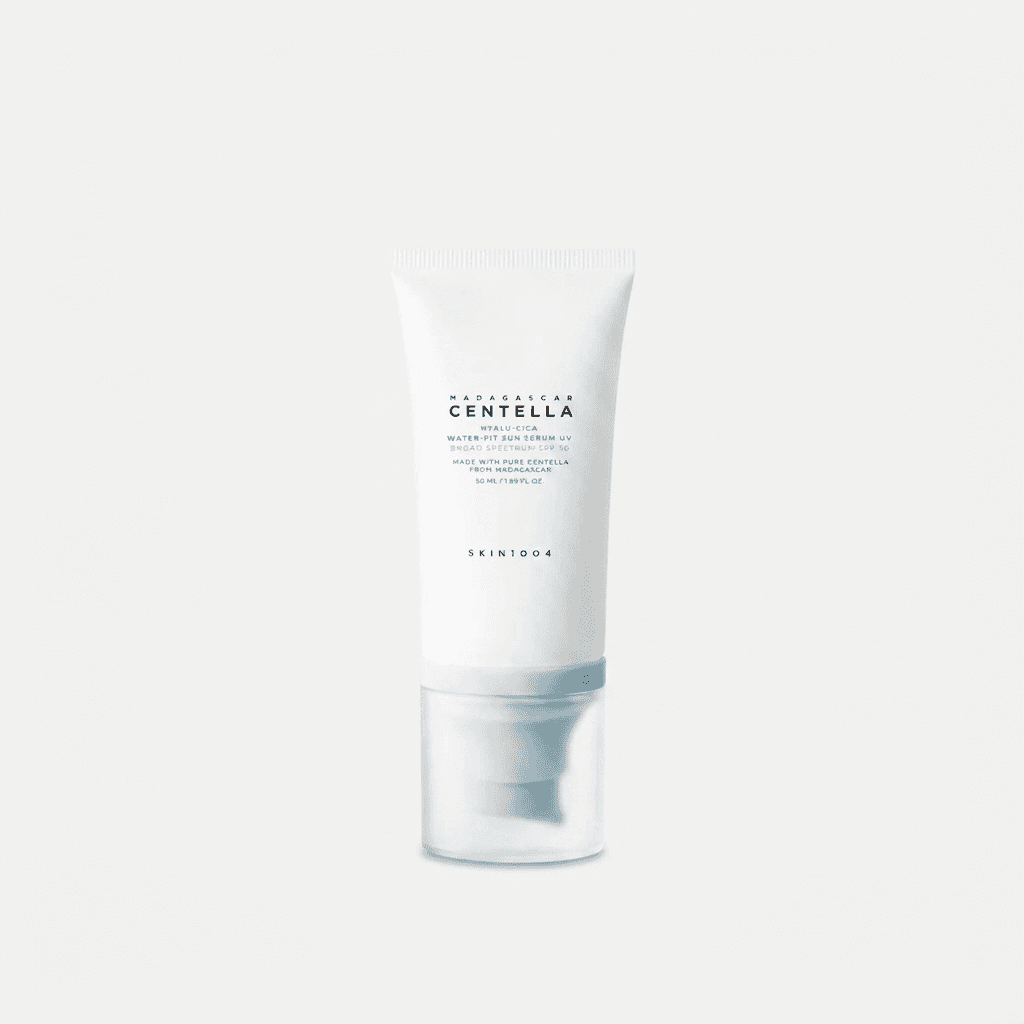 Embalagem de Protetor Solar Facial em Sérum SKIN1004