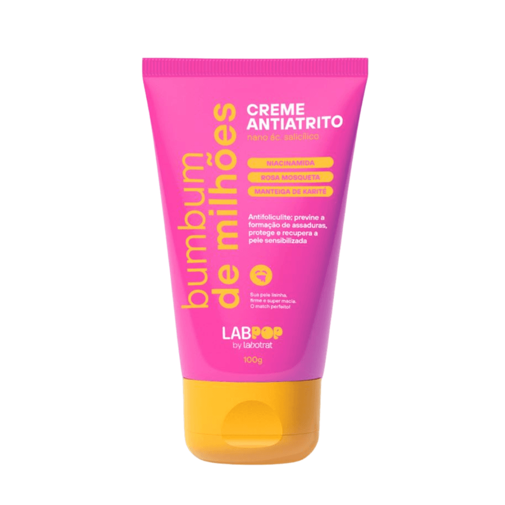 Embalagem de Creme Labotrat Antiatrito Bumbum de Milhões 100g