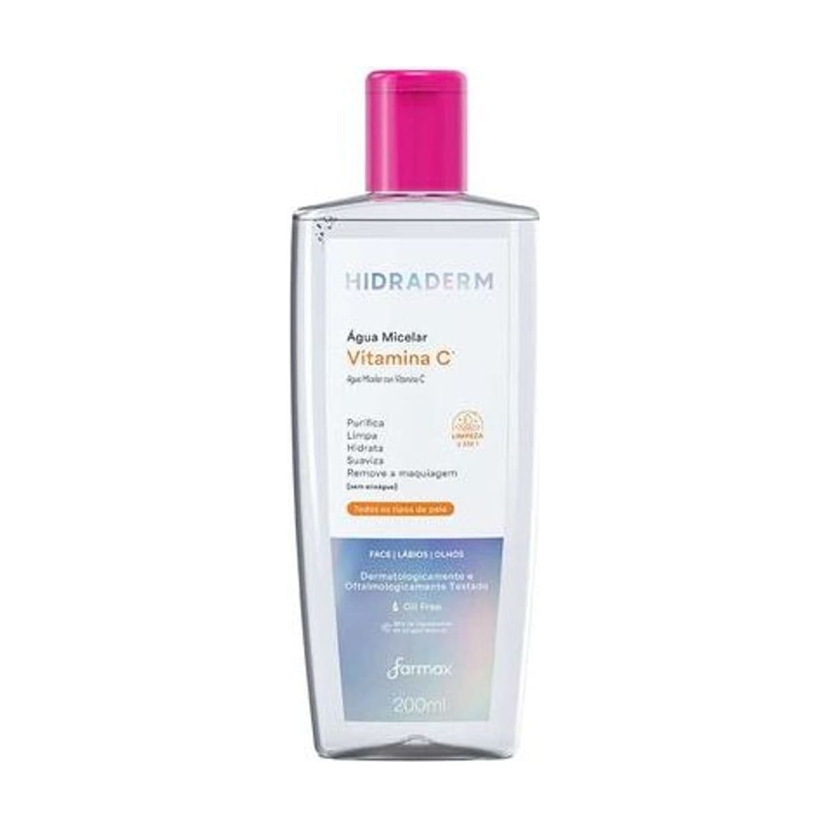 Embalagem de Água Micelar com Vitamina C Hidraderm