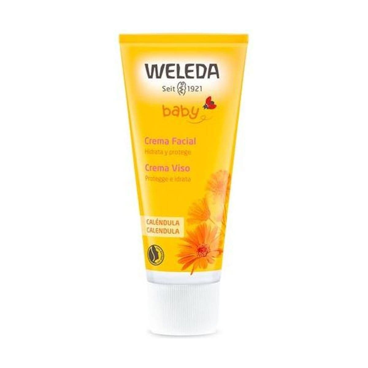 Embalagem de Creme Facial de Calêndula Weleda
