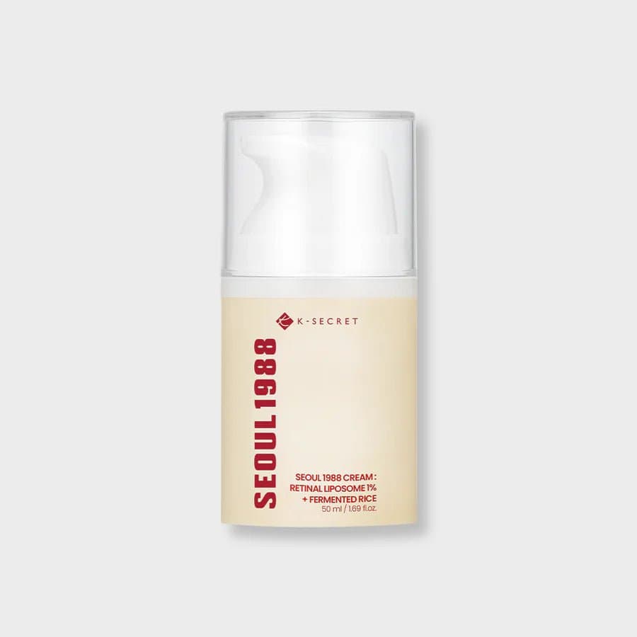 Embalagem de Creme com Retinal 1% e Arroz Fermentado K-Secret Seoul 1988