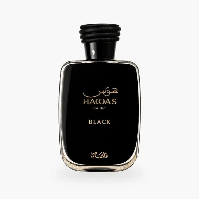 Embalagem de Rasasi Hawas Black Eau de Parfum - Perfume Masculino