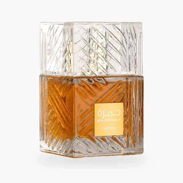 Embalagem de Lattafa Khamrah Eau de Parfum - Perfume Unissex