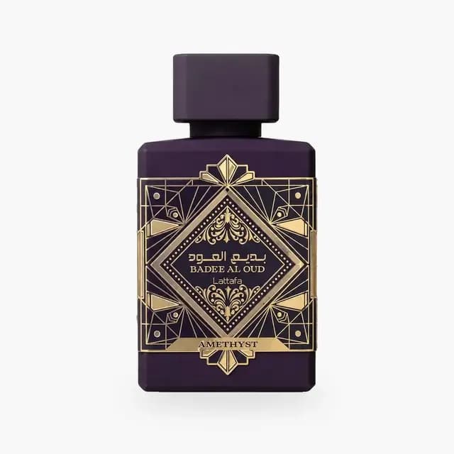 Embalagem de Lattafa Bade'e Al Oud Amethyst Eau de Parfum - Perfume Unissex