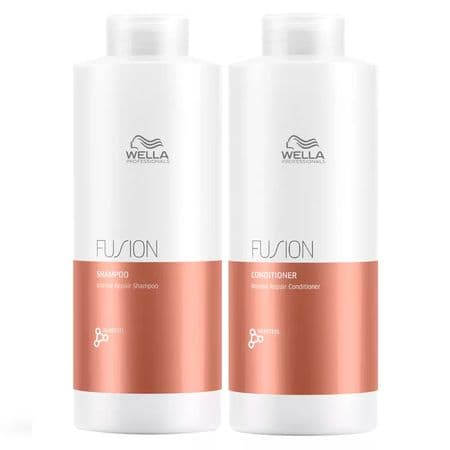 Embalagem de Kit Wella Professionals Fusion - Shampoo + Condicionador - Tamanho Profissional