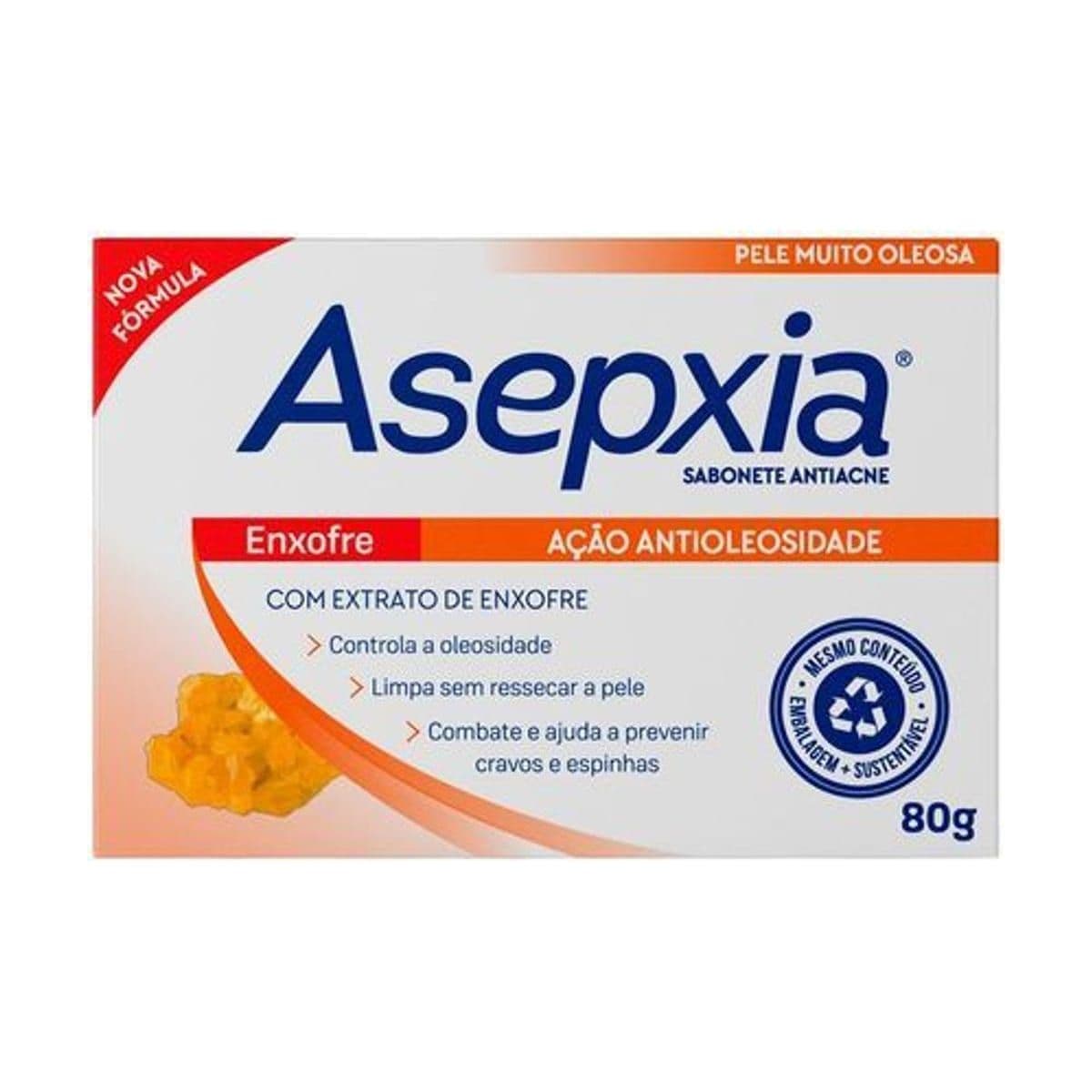 Embalagem de Sabonete em Barra Asepxia – Enxofre Ação Anti Oleosidade