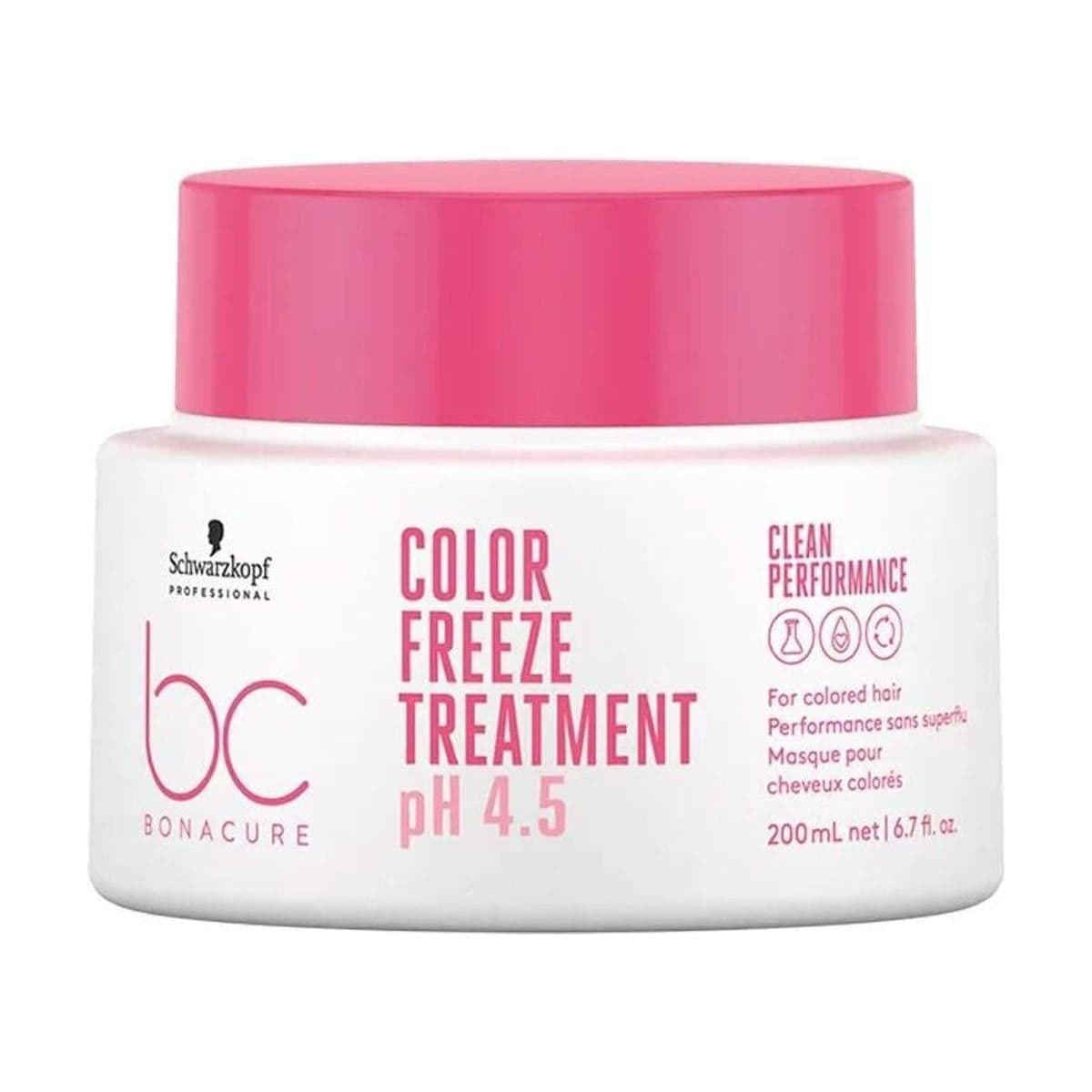 Embalagem de Máscara de Tratamento Schwarzkopf Bonacure Clean Performance Color Freeze