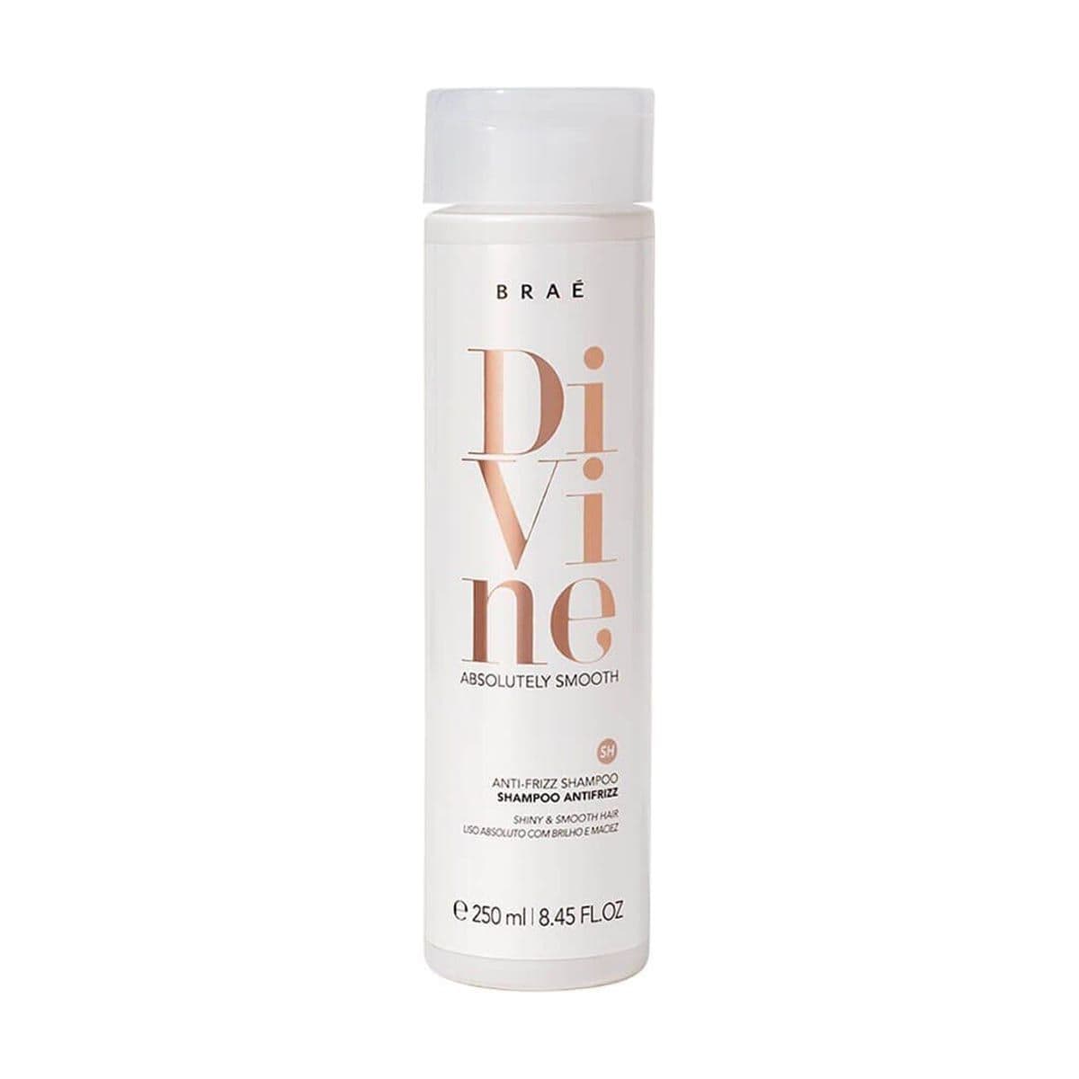 Embalagem de Shampoo Antifrizz Braé Divine