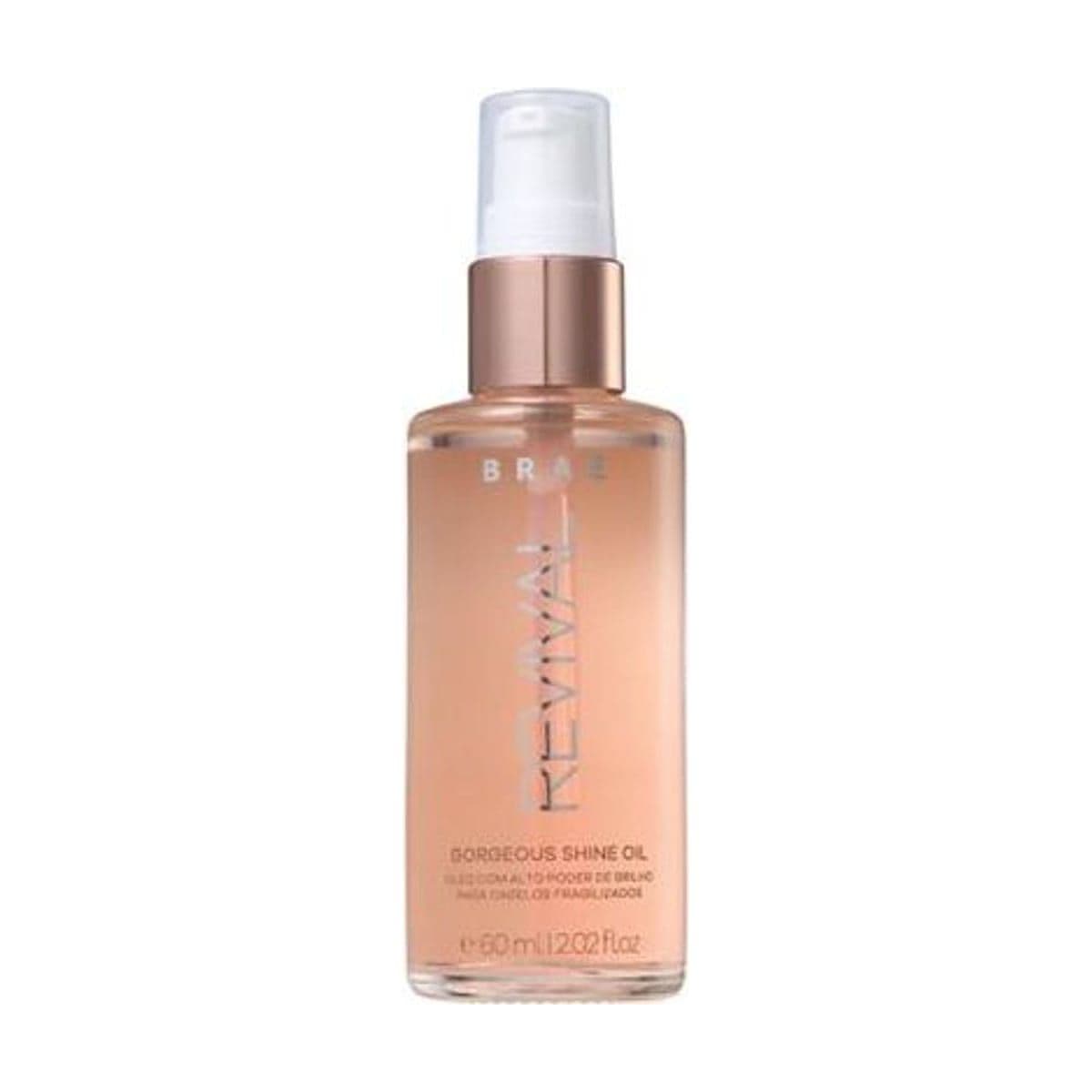 Embalagem de BRAE Revival Gorgeous Shine Oil Oleo Capilar 60ml
