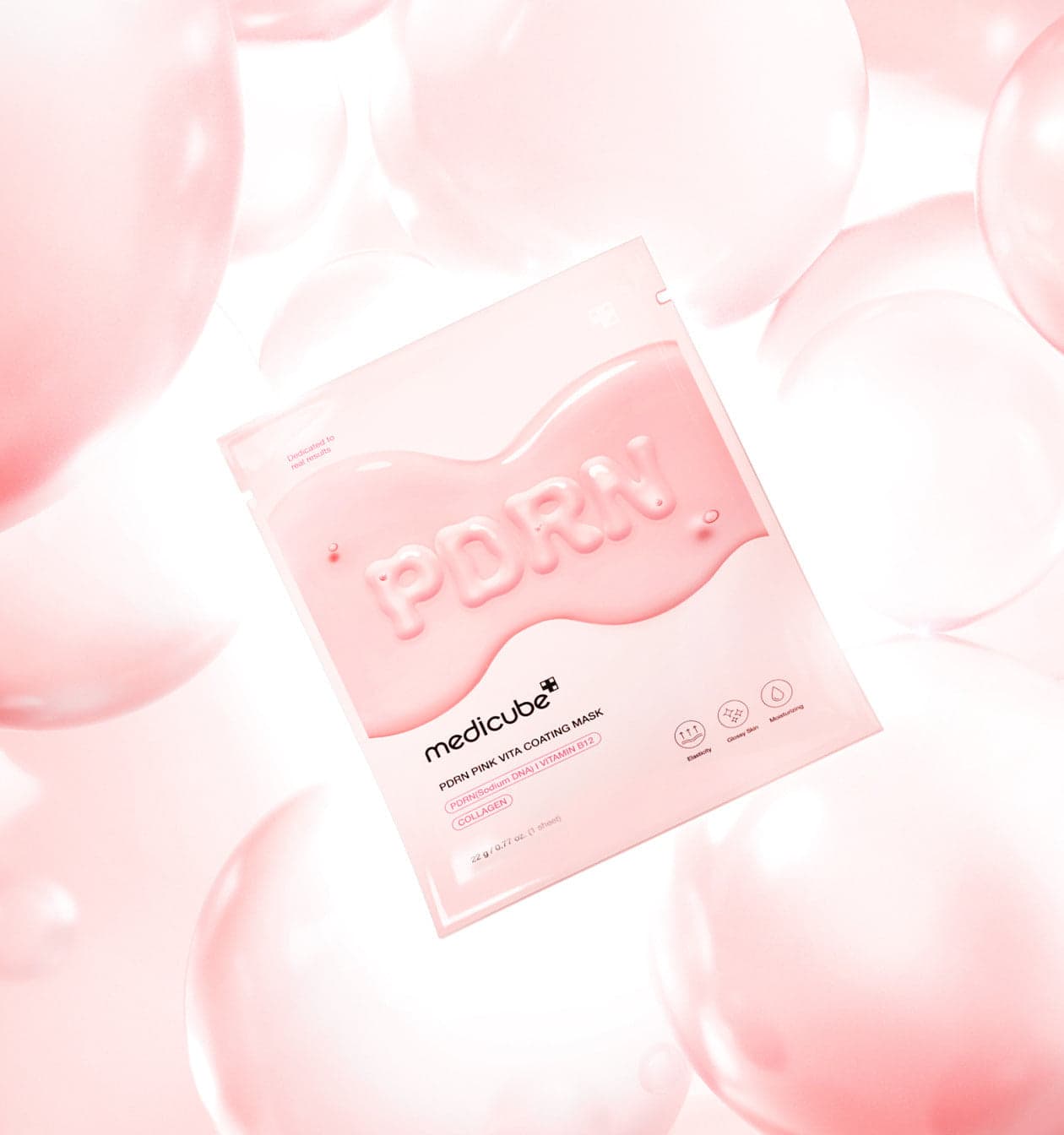 Embalagem de Medicube PDRN Pink Vita Coating Mask 22g X 5 Unidades