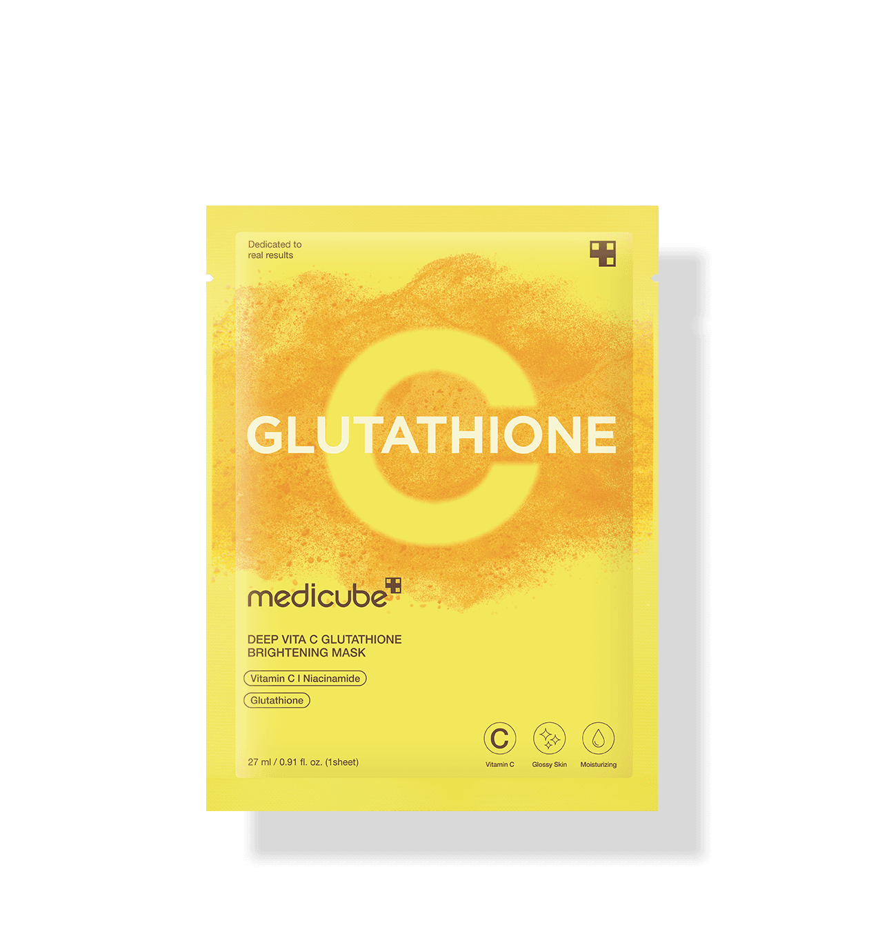 Embalagem de Medicube Deep Vita C Glutathione Brightening Mask 27ml x 5 Unidades