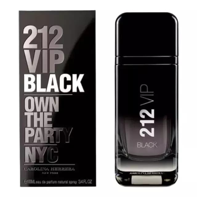 Embalagem de Perfume Carolina Herrera 212 Vip Black Masculino Eau De Parfum