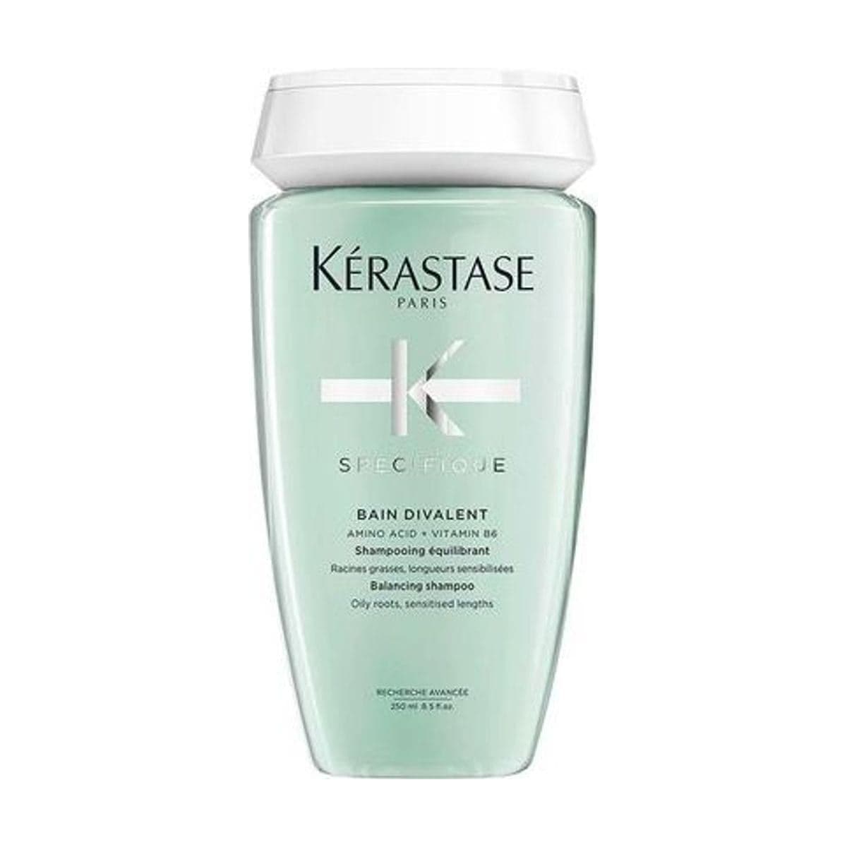 Embalagem de Kérastase Specifique Bain Divalent Shampoo Limpeza Profunda